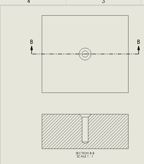 SOLIDWORKS Tutorial Hole Callout In A Section View