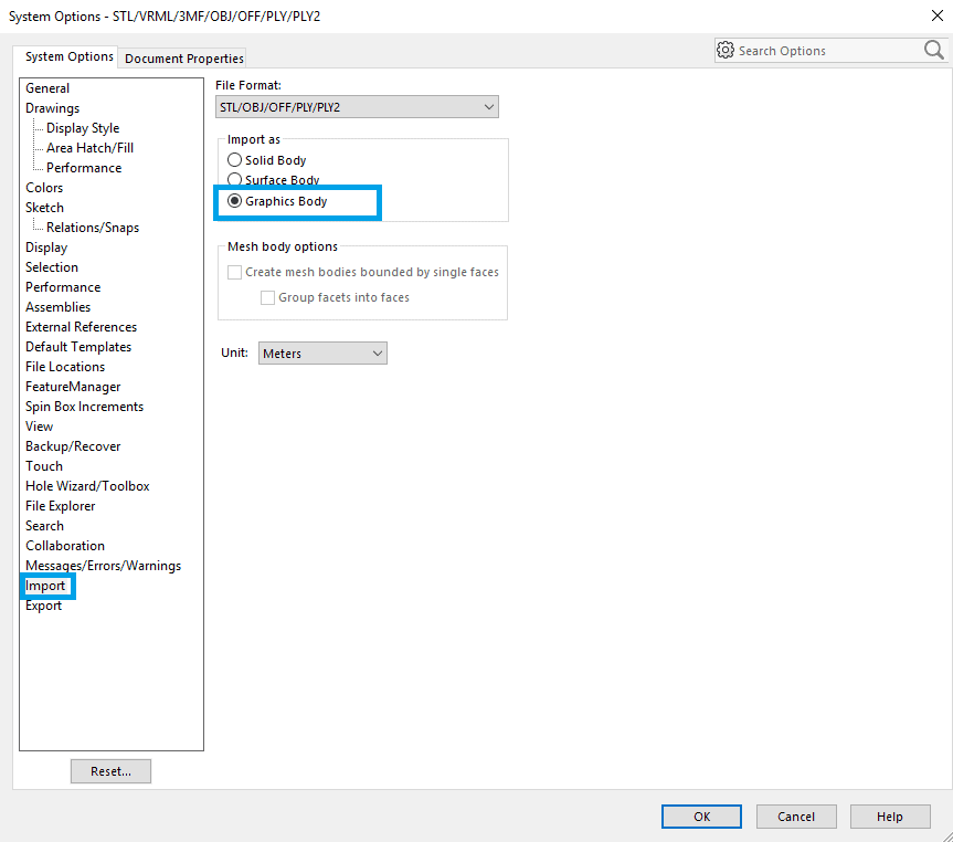 , SOLIDWORKS 2018 What’s New – Mesh Files – #SW2018