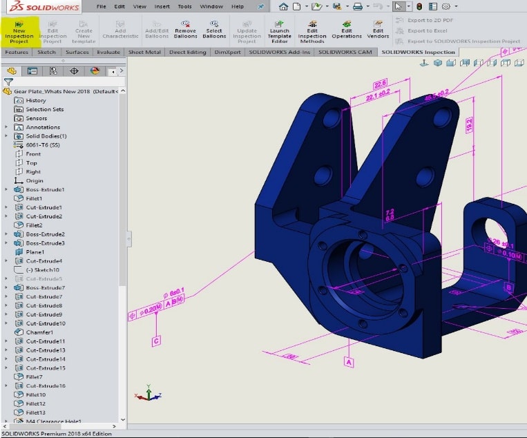 , SOLIDWORKS 2018 What’s New – SOLIDWORKS Inspection Add-in – #SW2018