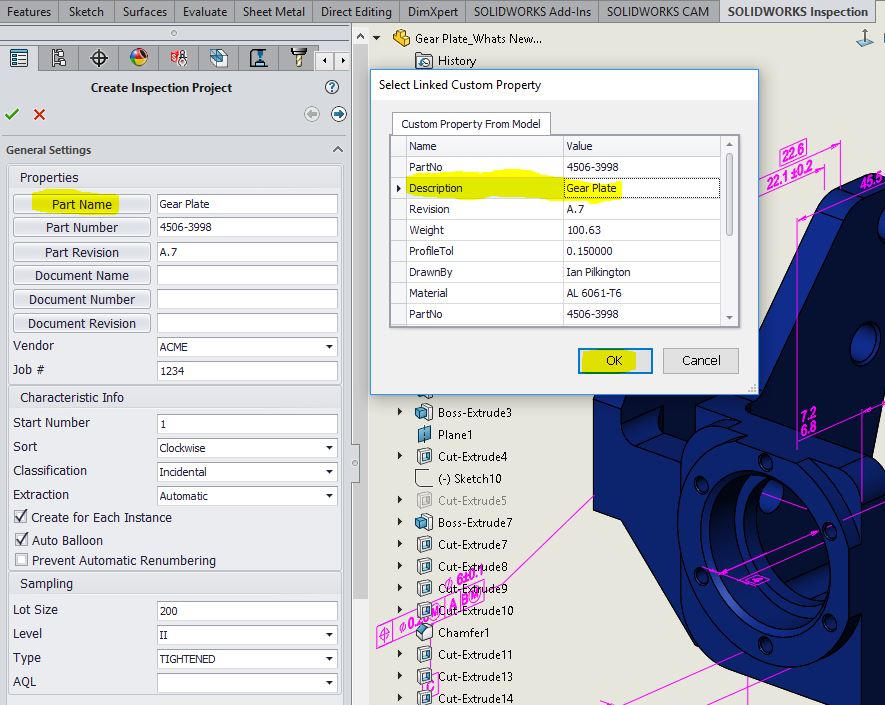 , SOLIDWORKS 2018 What’s New – SOLIDWORKS Inspection Add-in – #SW2018