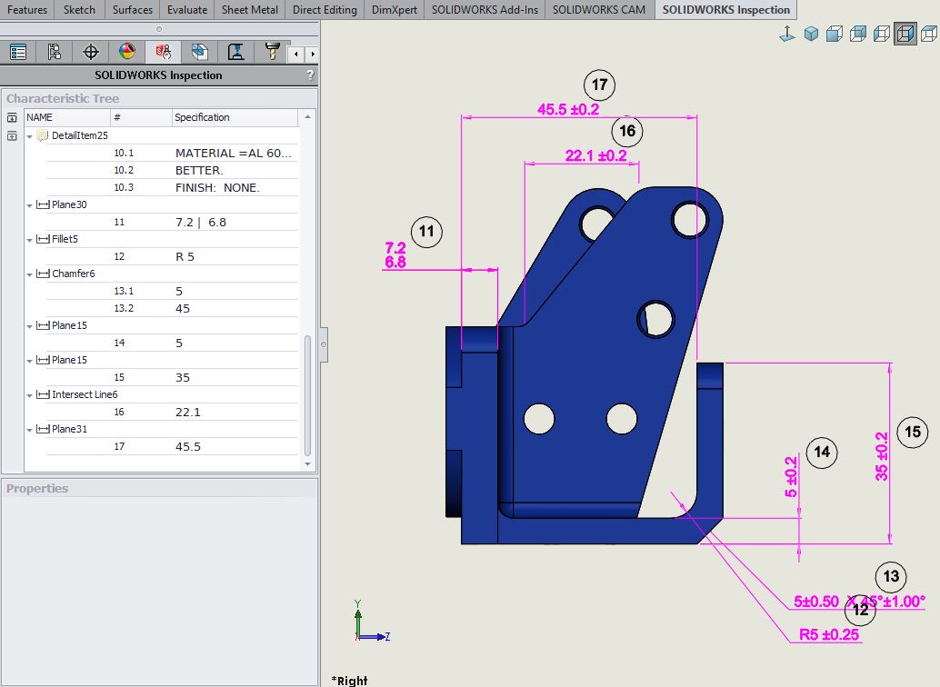 , SOLIDWORKS 2018 What’s New – SOLIDWORKS Inspection Add-in – #SW2018