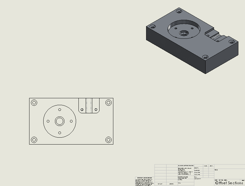 , Creating Offset Section Views in SOLIDWORKS Drawings