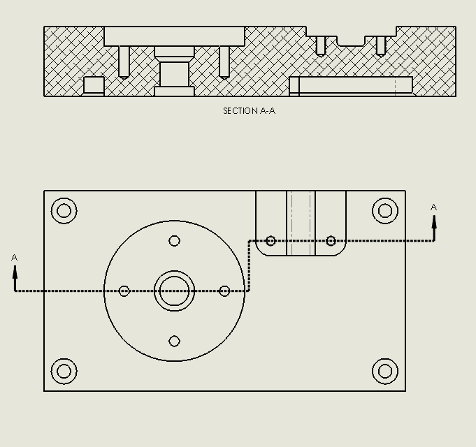 , Creating Offset Section Views in SOLIDWORKS Drawings