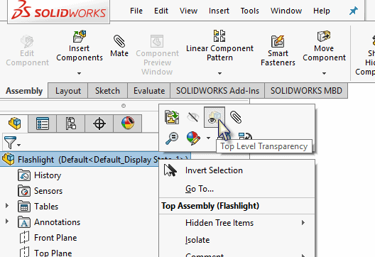 SOLIDWORKS Xray Vision with transparency  SolidWorks Legion