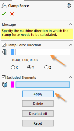 , SOLIDWORKS 2018 What’s New – Exclude Area From Clamp Force Calculation – #SW2018