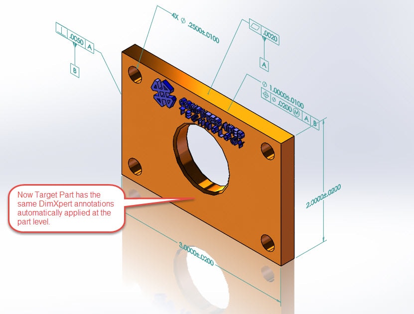 , SOLIDWORKS 2018 What’s New – Automatic Generation of DimXpert Annotations for Fastener Assemblies – #SW2018