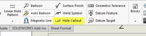 , SOLIDWORKS 2018 What’s New – Hole Callouts Supported in Advanced Hole Tool – #SW2018