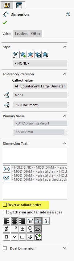 , SOLIDWORKS 2018 What’s New – Hole Callouts Supported in Advanced Hole Tool – #SW2018