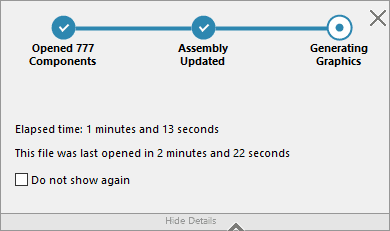 , SOLIDWORKS 2018 What’s New – Assembly Open Progress Indicator – #SW2018