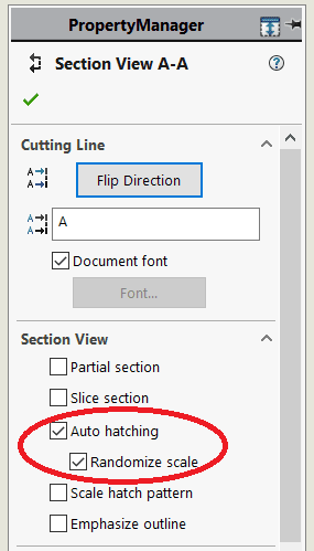 Scale Hatch Pattern - 2017 - What's New in SOLIDWORKS