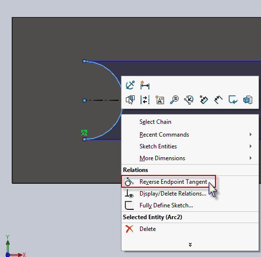 , SOLIDWORKS 2018 What’s New – Controlling the Tangency Direction – #SW2018