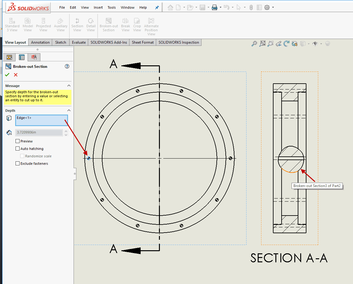 , SOLIDWORKS 2018 What&#8217;s New – Broken-Out Section Views – #SW2018