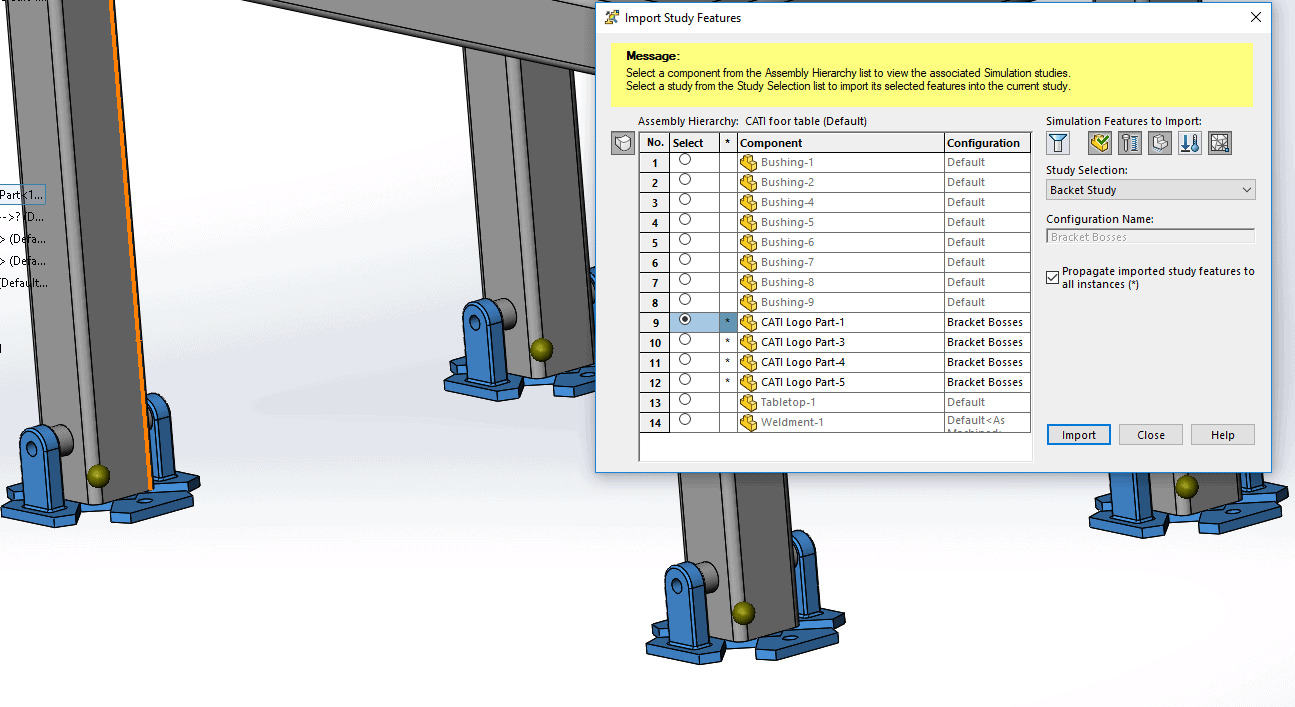 , SOLIDWORKS 2018 What’s New – SIMULATION-Import Study Features into Assemblies – #SW2018