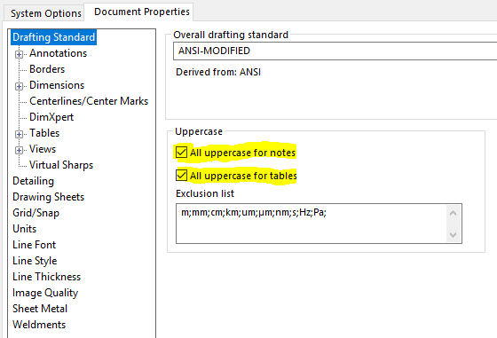 , SOLIDWORKS 2018 What’s New – All Uppercase Characters – #SW2018