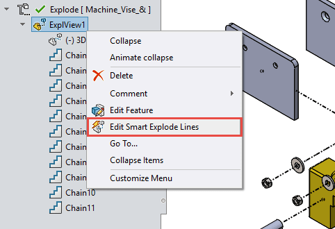 , SOLIDWORKS 2018 What’s New – Smart Explode Lines – #SW2018
