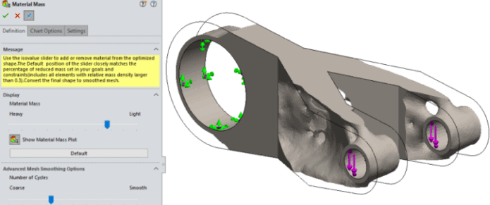 , SOLIDWORKS 2018 What’s New – Simulation Topology Study – #SW2018