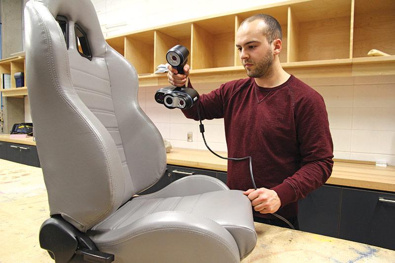 Go!SCAN 3D - Car Seat 3D Scanning