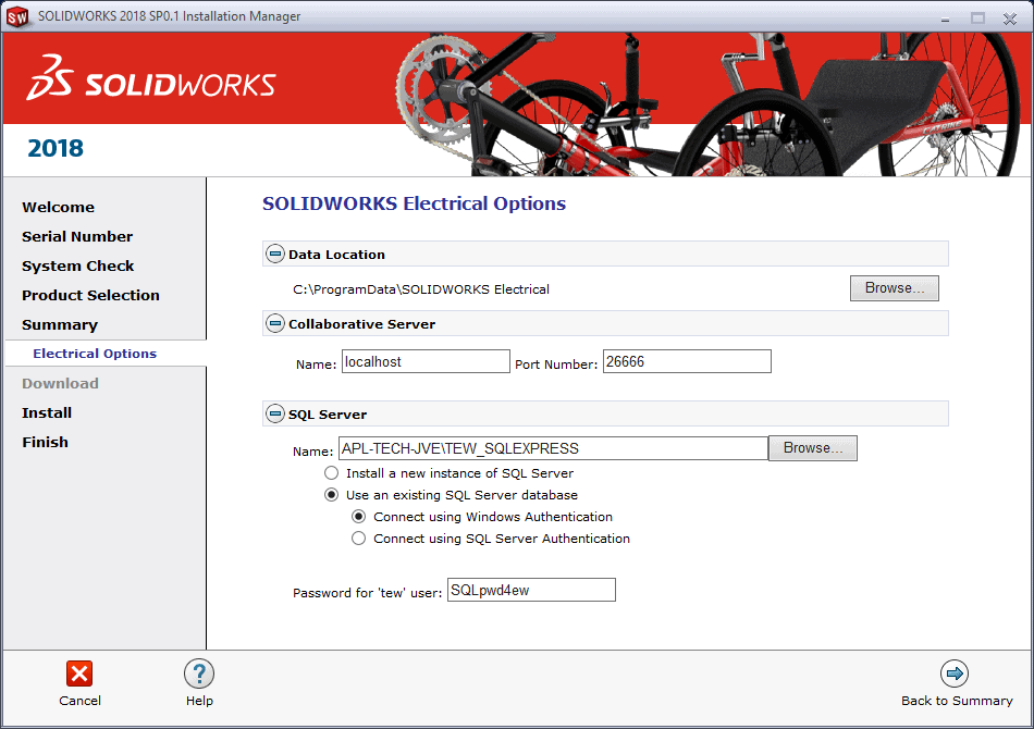 , SOLIDWORKS 2018 Installation Guide Part 3 – Electrical Installations