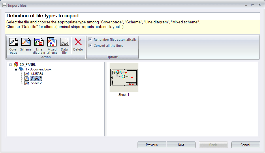 , Import DWG files into SOLIDWORKS Electrical Schematic