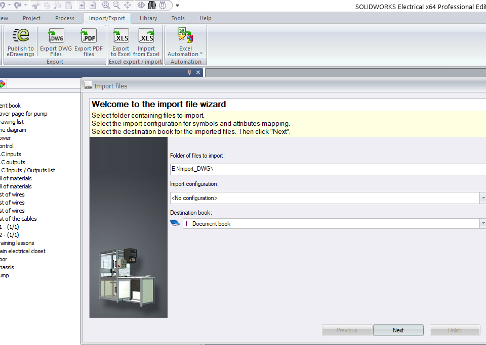 , Import DWG files into SOLIDWORKS Electrical Schematic