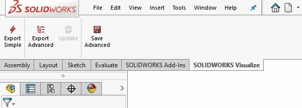 solidworks export, Exporting from SOLIDWORKS to Visualize using the Visualize Add-In