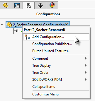 solidworks, SOLIDWORKS Configurations Part 1: Basics and Creating Configurations