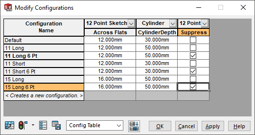 solidworks, SOLIDWORKS Configurations Part 1: Basics and Creating Configurations