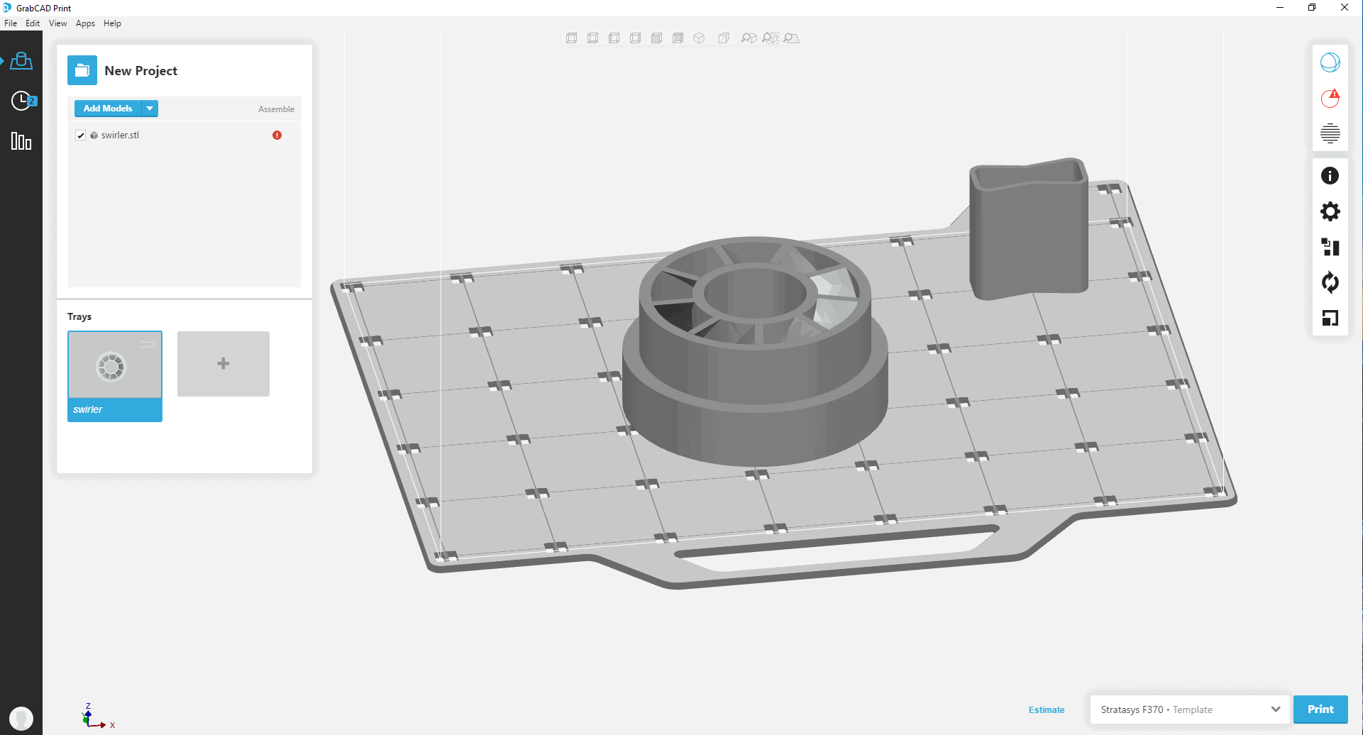 , Using GrabCAD Print for FDM Printers