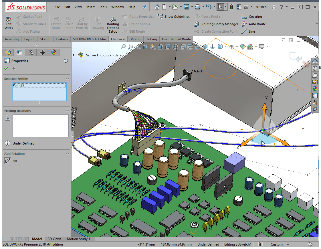 SOLIDWORKS Routing and Fitting Library Add-in Software