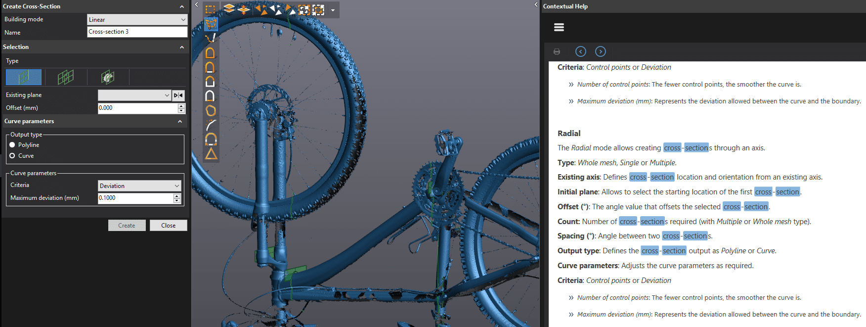 , Creaform VXElements Shortcuts and Help