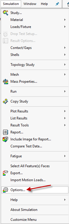 , SOLIDWORKS Simulation Options &#8211; Do Not Overlook Them