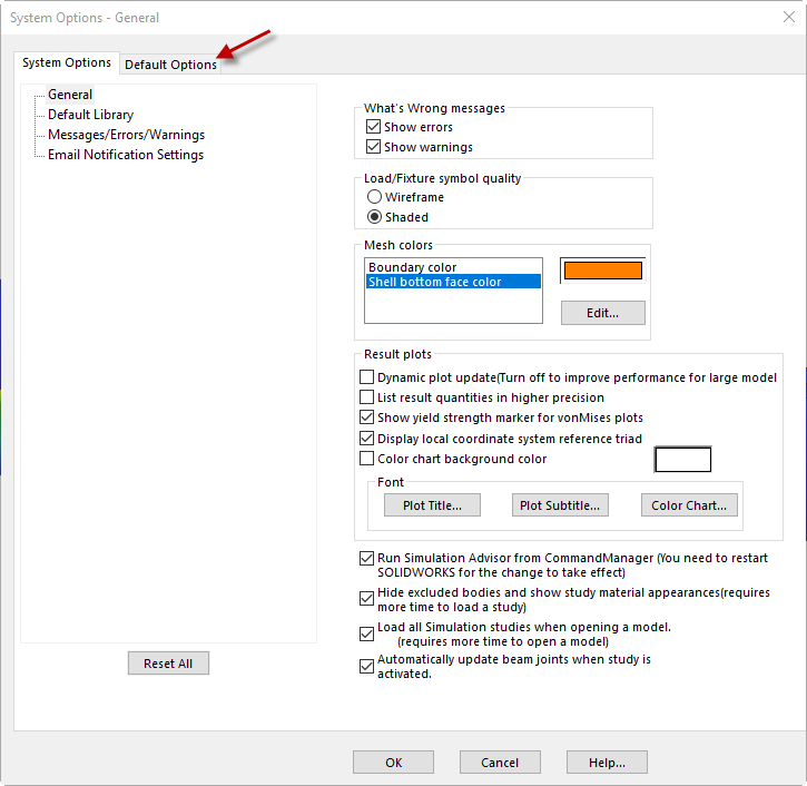 , SOLIDWORKS Simulation Options &#8211; Do Not Overlook Them