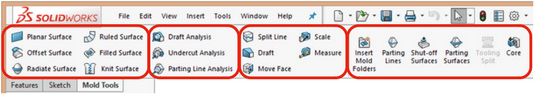 SOLIDWORKS Mold Tools