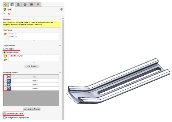 SOLIDWORKS Multibody part