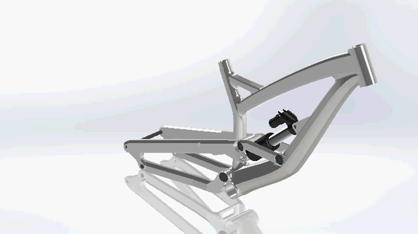 solidworks technical communication mountain bike motion assembly