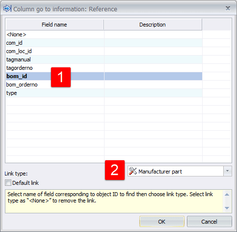 SOLIDWORKS Schematic Report Configuration Reference dialog