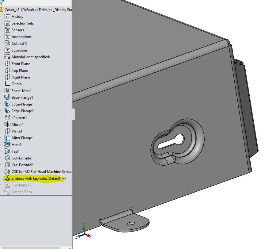 SOLIDWORKS Sheet Metal How to Create Custom Form Tools Computer