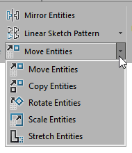 solidworks modify sketch vs moving and rotating entities