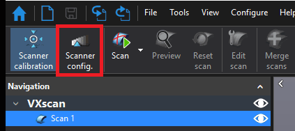 3d scanning Scanner Configuration