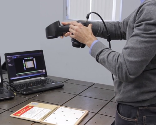 GO!SCAN Scanner Calibration visual representation of process