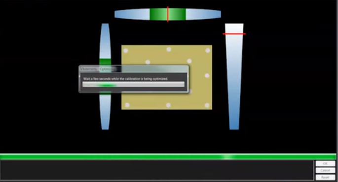 GO!SCAN Scanner Calibration after all calibration points are hit