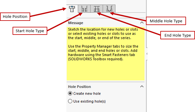 solidworks assembly hole series workflow