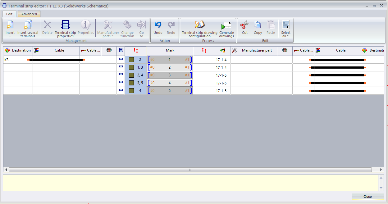 , SOLIDWORKS Electrical: Representing Terminal Bridges