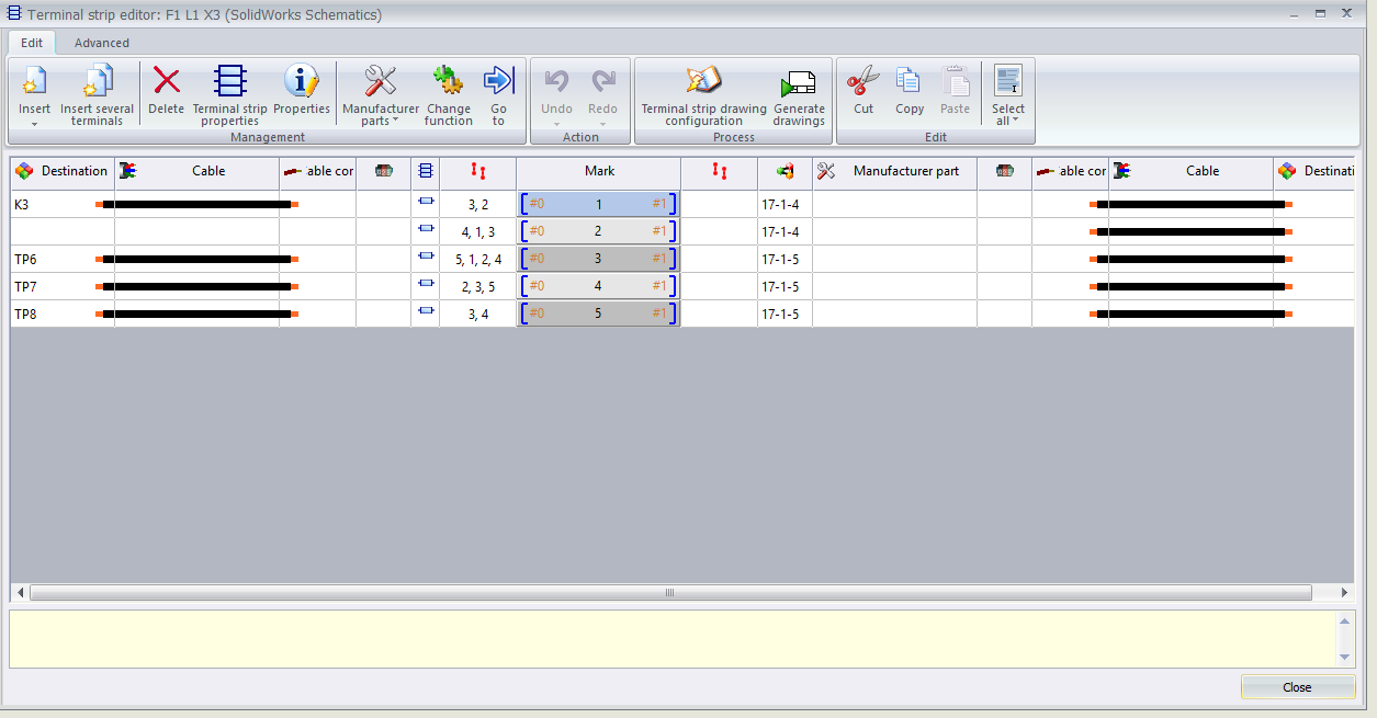 , SOLIDWORKS Electrical: Representing Terminal Bridges