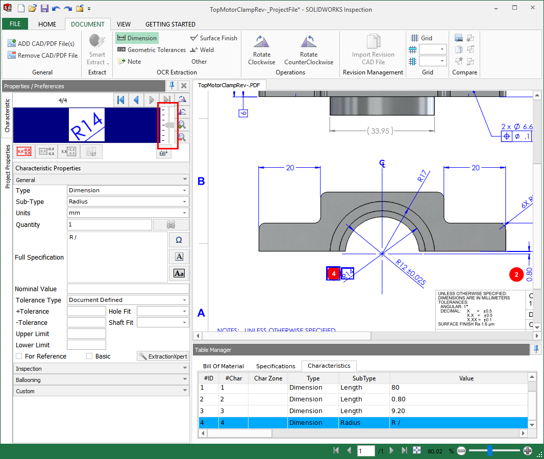 , Getting the most out of the OCR in SOLIDWORKS Inspection