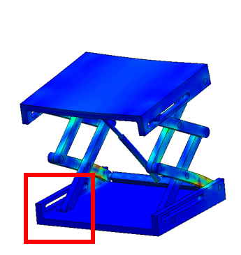 SOLIDWORKS Simulation finite element analysis stress concentrations initial example study
