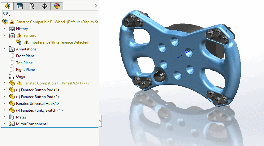 , Sensors in SOLIDWORKS