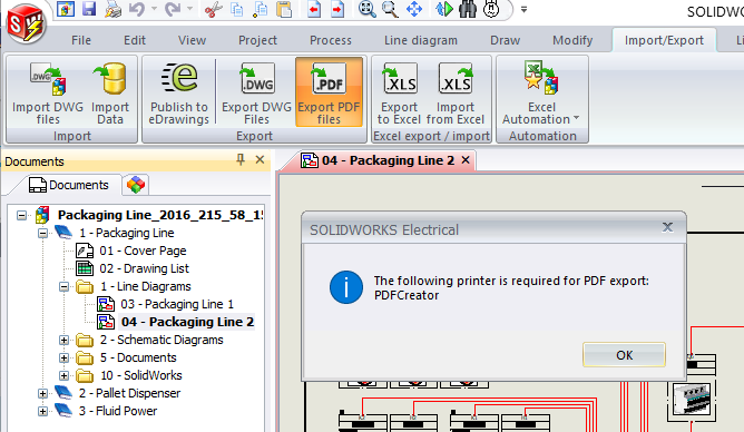 , SOLIDWORKS Electrical Schematic: Exporting to PDF