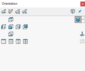 solidworks updating standard views orientation dialog box