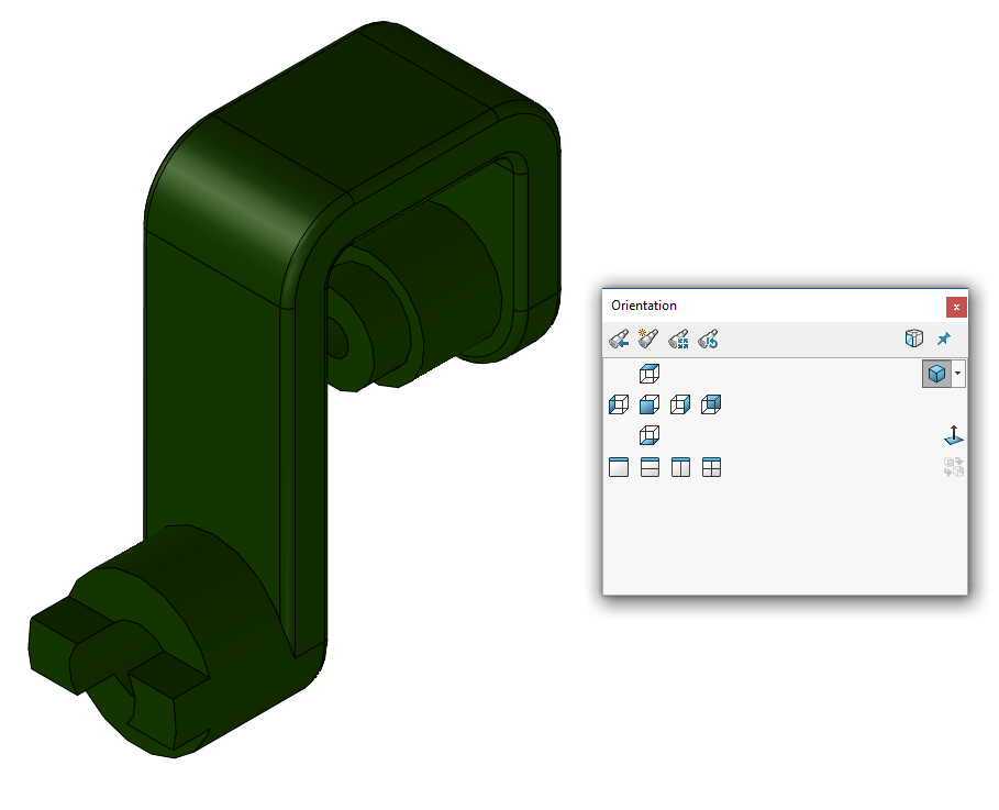 solidworks updated standard view isometric model view